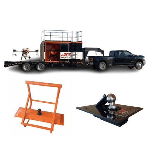 Carreta Prancha Agrícola 6 Metros Com Engate Quinta Roda Baú e Engate para Trator