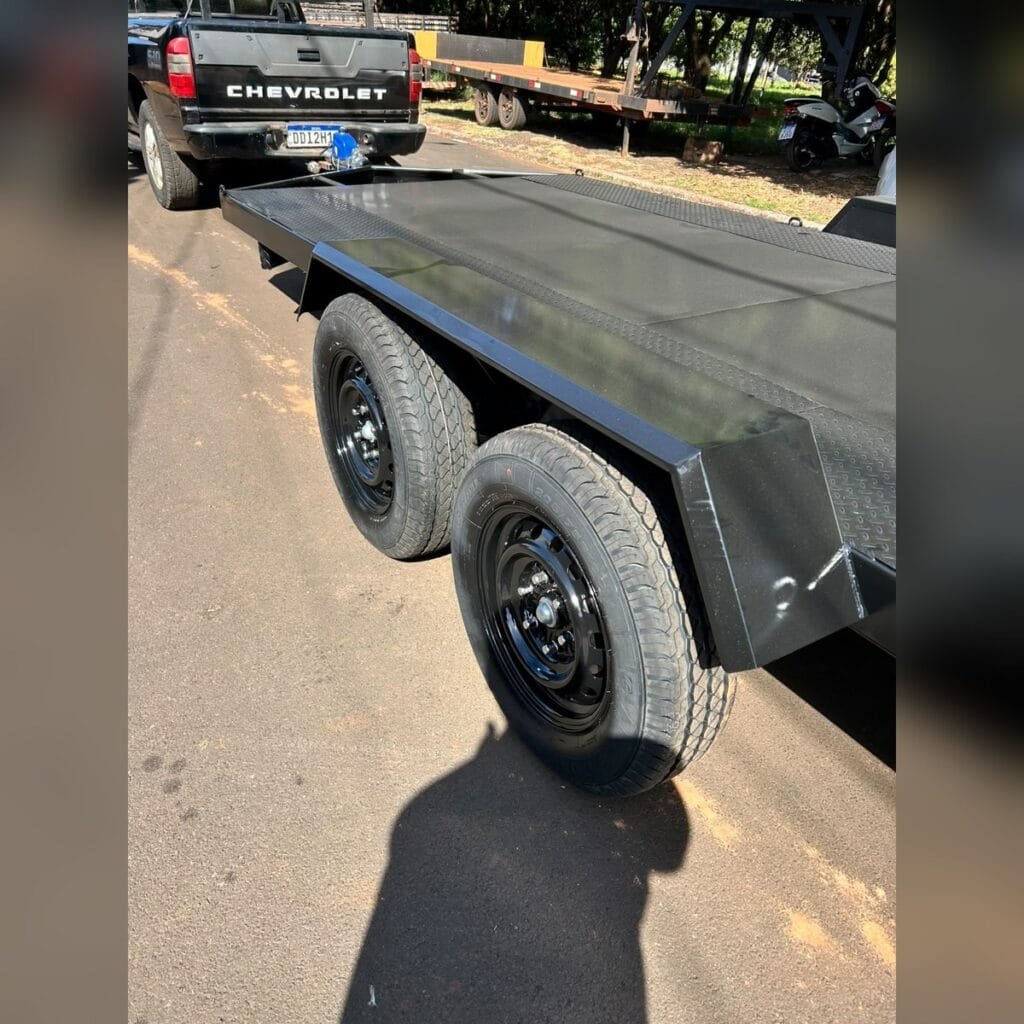 Carreta prancha de rabicho JP Engates